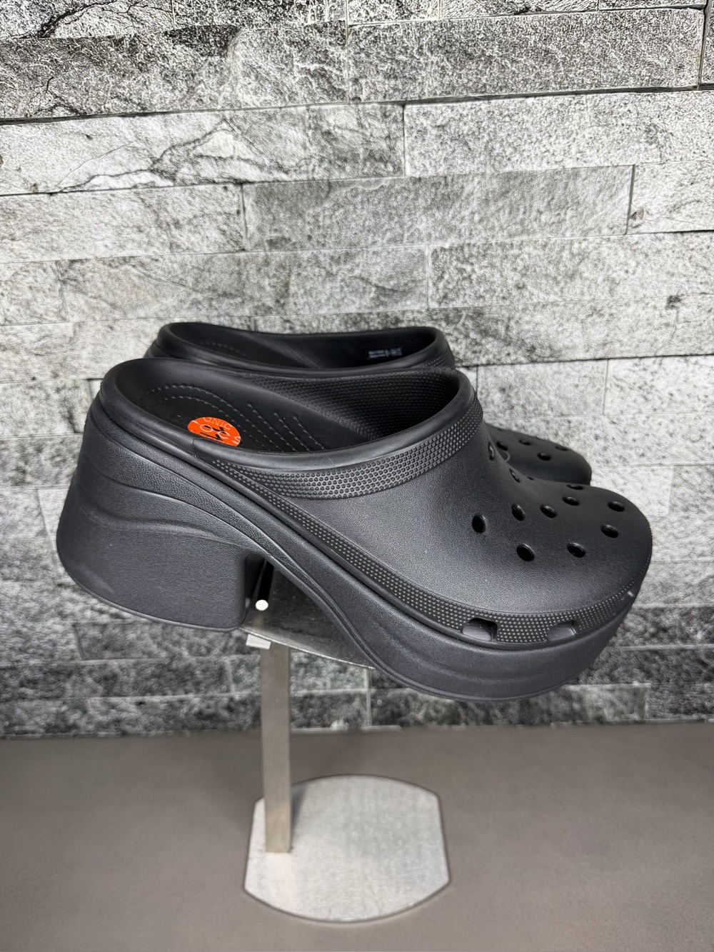 Crocs Siren Clog Mule Black Slip-On Shoes - M11/W12